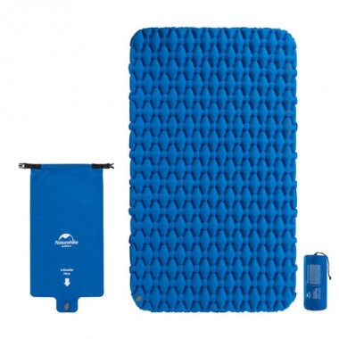 Коврик надувной NATUREHIKE FC11, 2 местный 200х120х6.5см, голубой