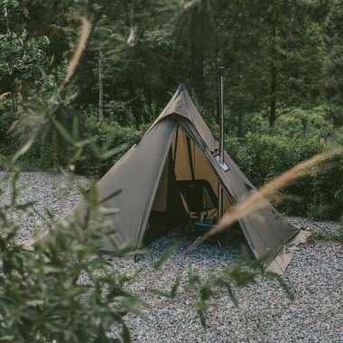 Палатка NATUREHIKE Ranch Fire Pyramid, 1-2 местная, зеленая