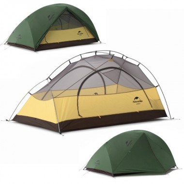Палатка NATUREHIKE Star River 2 Ultralight, 2 местная, зеленая