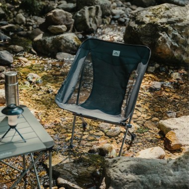 Стул складной NATUREHIKE Stellaluna L04, 1,1 кг, черный
