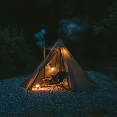 Палатка NATUREHIKE Ranch Fire Pyramid, 1-2 местная, зеленая