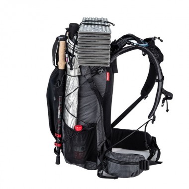 Рюкзак туристический NATUREHIKE Rock, 40L+5L, 26х18х56см, черный