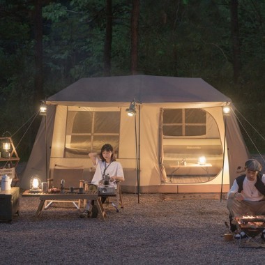Палатка NATUREHIKE Village 13 Automatic, 4-6 местн., коричневая